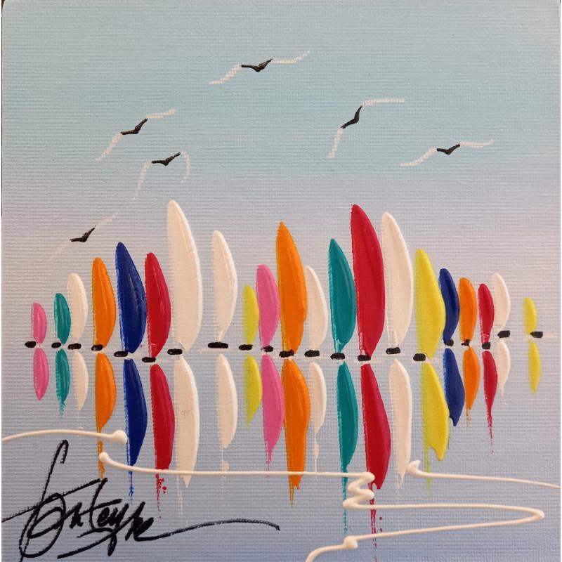 Peinture Espoir en mer par Fonteyne David | Tableau Figuratif Marine Acrylique