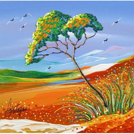 Peinture À l'ombre du désir par Fonteyne David | Tableau Figuratif Acrylique Nature, Paysages