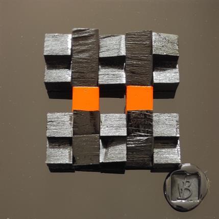 Painting Guadalajara  by Bauquel Véronique | Painting Abstract Acrylic, Gluing, Wood Minimalist