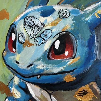 Peinture Bulbizarre par Caizergues Noël  | Tableau Pop-art Acrylique, Collage Icones Pop