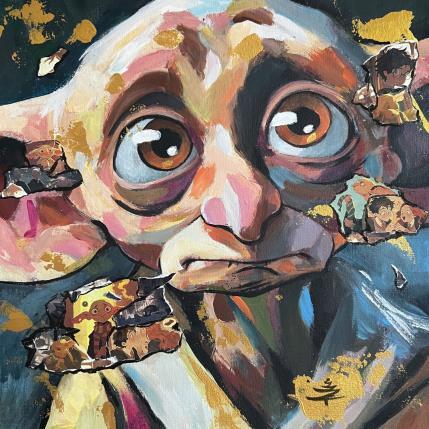 Peinture Dobby par Caizergues Noël  | Tableau Pop-art Acrylique, Collage Icones Pop