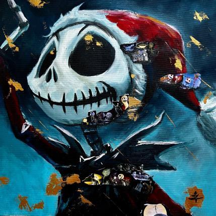 Peinture Mr. Jack par Caizergues Noël  | Tableau Pop-art Acrylique, Collage Icones Pop