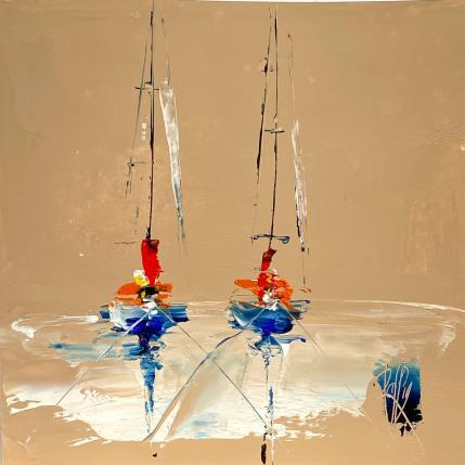 Painting Côte à côte by Raffin Christian | Painting Figurative Oil Marine, Pop icons