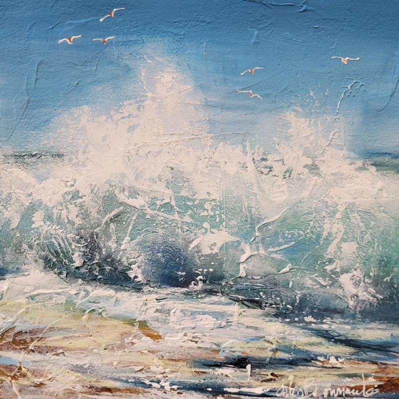 Painting Ivresse by Ortis-Bommarito Nicole | Painting Figurative Marine Acrylic