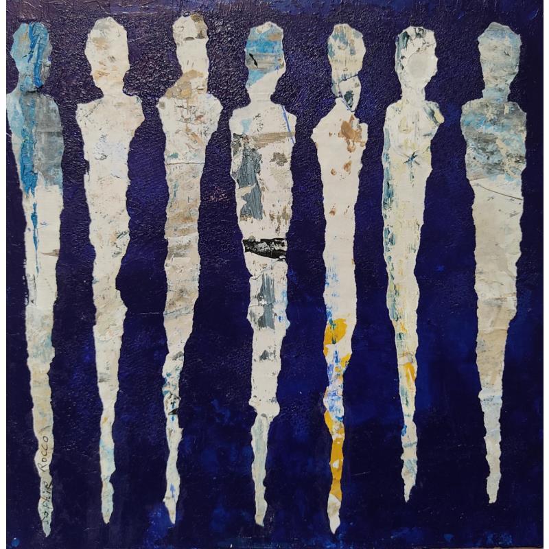 Painting Nocturnes by Rocco Sophie | Painting Raw art Acrylic Gluing Sand