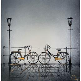 Gemälde Meeting von Rey Julien | Gemälde Figurativ Blattgold