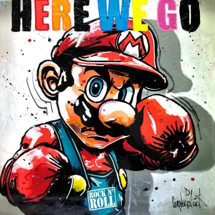 Painting Mario Bros, here we go! by Cornée Patrick | Painting Pop-art Graffiti, Oil Cinema, Pop icons, Sport