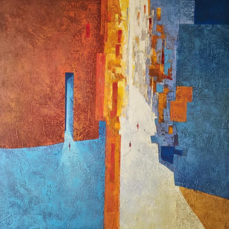 Painting Will we meet again  by Tomàs | Painting Abstract Urban Life style Oil