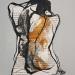 Painting Histoire de couple 4 by Chaperon Martine | Painting Figurative Nude Acrylic
