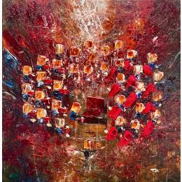 Gemälde Concert rouge von Reymond Pierre | Gemälde Figurativ Öl