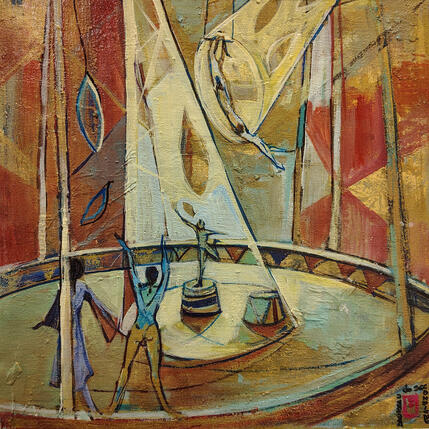 Peinture Amigos par Machi | Tableau Figuratif Huile