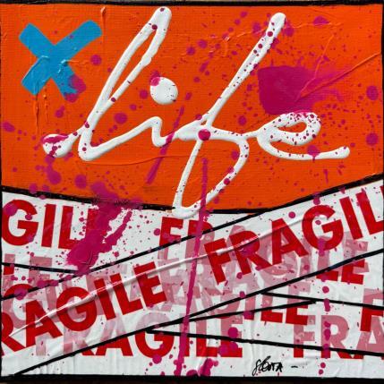 Painting Fragile life (orange) by Costa Sophie | Painting