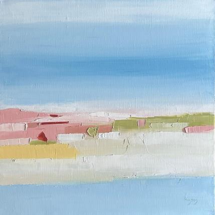 Peinture Spring par Hirson Sandrine  | Tableau Abstrait Huile Minimaliste, Nature, Paysages