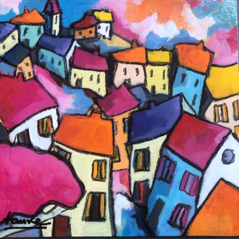 Painting Séjour en montagne  by Fauve | Painting Figurative Landscapes Acrylic