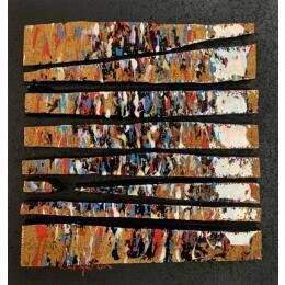 Painting BC 8 Touche bleu blanc by Langeron Luc | Painting Subject matter Acrylic, Resin, Wood Pop icons