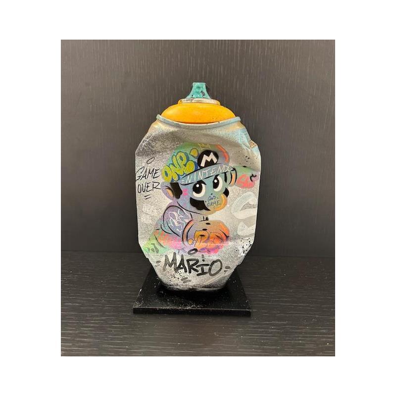 Sculpture Mario Combat by Kedarone | Sculpture Pop-art Pop icons Graffiti Acrylic