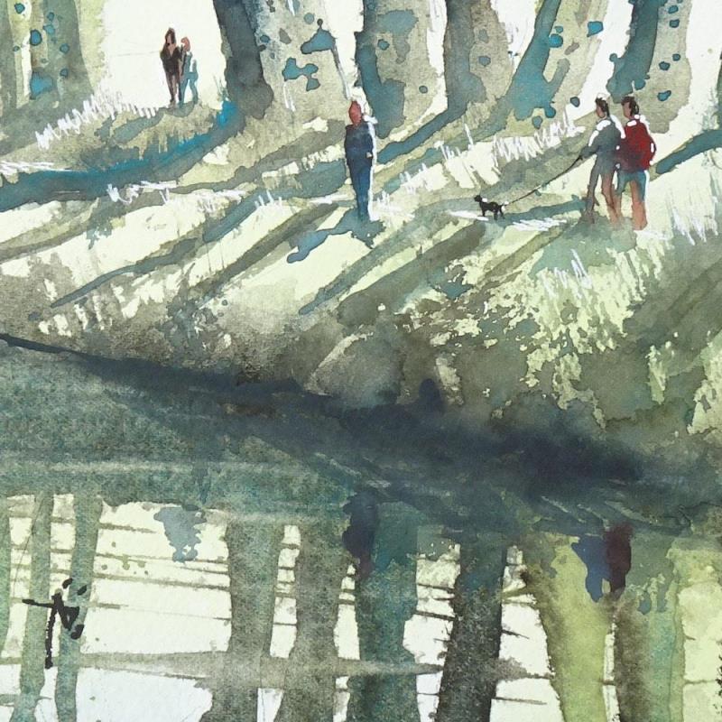 Painting Agréable dimanche by Abbatucci Violaine | Painting Figurative Watercolor