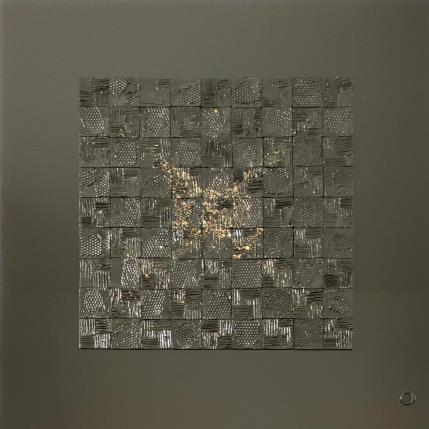 Peinture Nuit Étoilée  par Bauquel Véronique | Tableau Abstrait Bois, Collage, Métal, Résine Minimaliste