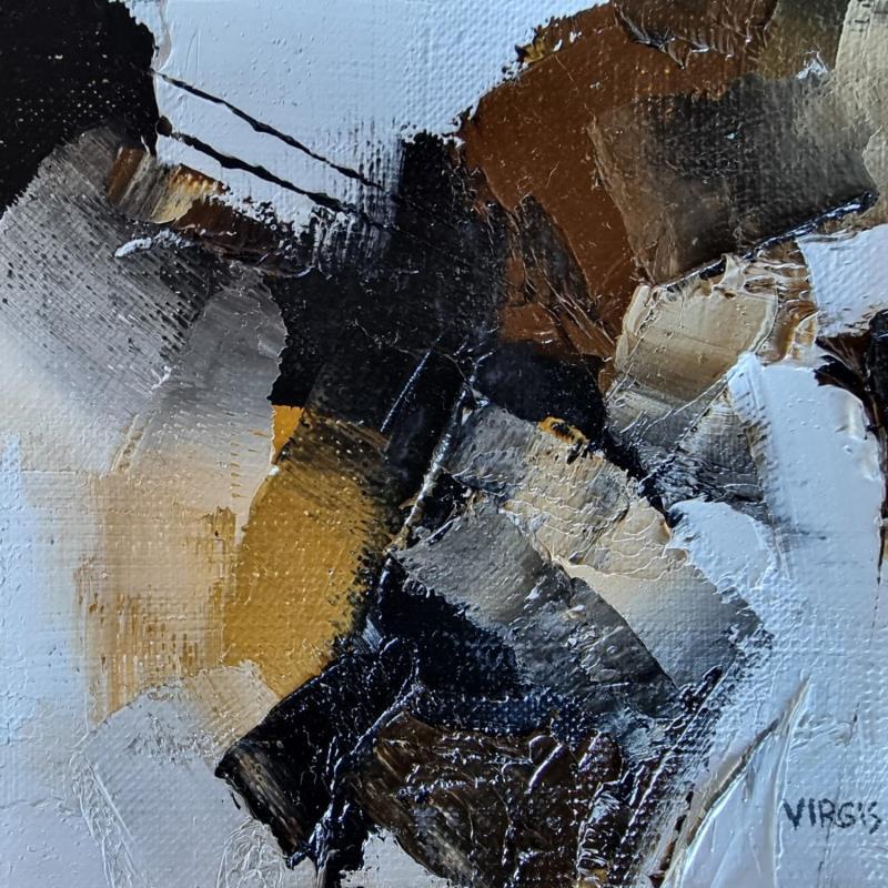 Gemälde Solytary von Virgis | Gemälde Abstrakt Minimalistisch Öl