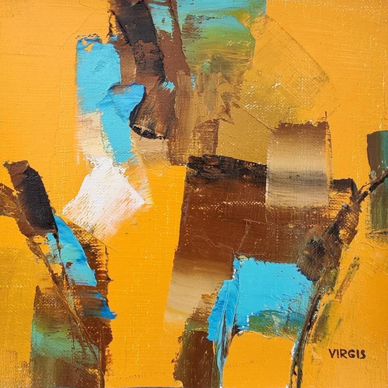 Gemälde Simple geometry von Virgis | Gemälde Abstrakt Minimalistisch Öl