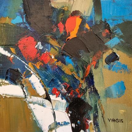 Gemälde On saturday von Virgis | Gemälde Abstrakt Öl Minimalistisch, Pop-Ikonen