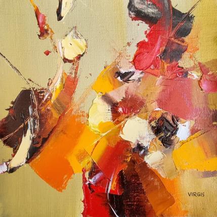 Peinture The most beautiful day par Virgis | Tableau Abstrait Huile Minimaliste