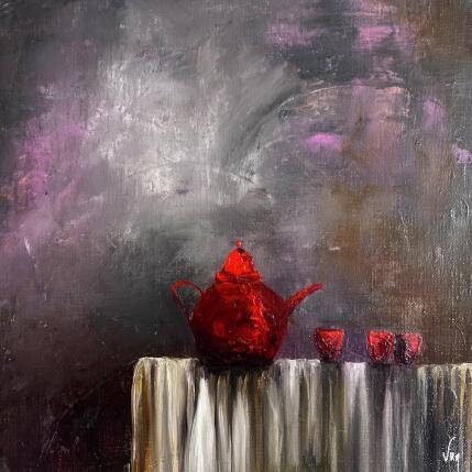 Peinture Tea time par Vinnie | Tableau Figuratif Huile