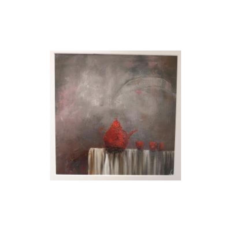 Peinture Tea time  par Vinnie | Tableau Figuratif Huile