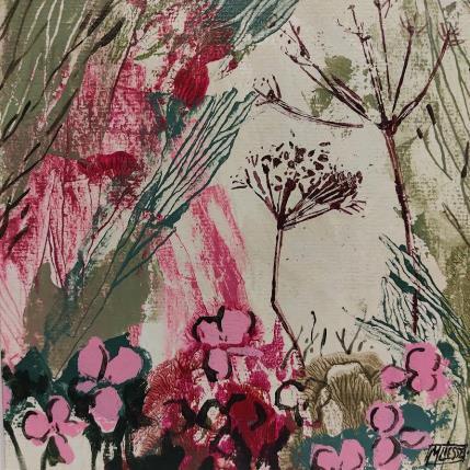 Painting Jardin Sauvage 6 by Bertre Flandrin Marie-Liesse | Painting Figurative Acrylic, Gluing Pop icons