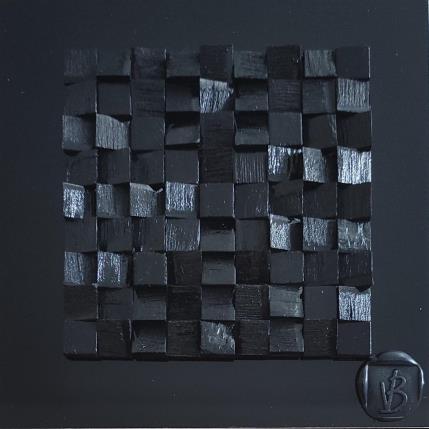 Painting Orlando  by Bauquel Véronique | Painting Abstract Acrylic, Gluing, Wood Minimalist