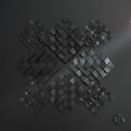 Painting Madrid by Bauquel Véronique | Painting Abstract Acrylic, Gluing, Wood Minimalist