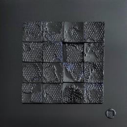 Painting Python by Bauquel Véronique | Painting Abstract Acrylic, Gluing, Lacquer, Resin, Wood Minimalist