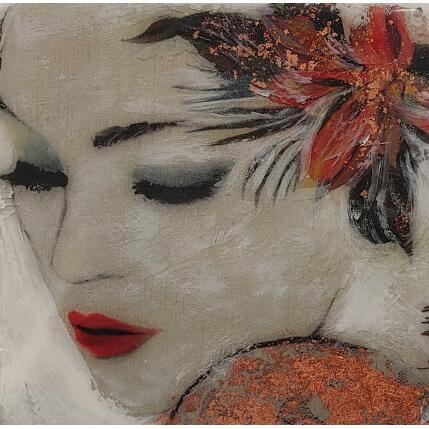 Painting Rita Soñadora by Bofill Laura | Painting Figurative Acrylic, Resin Portrait