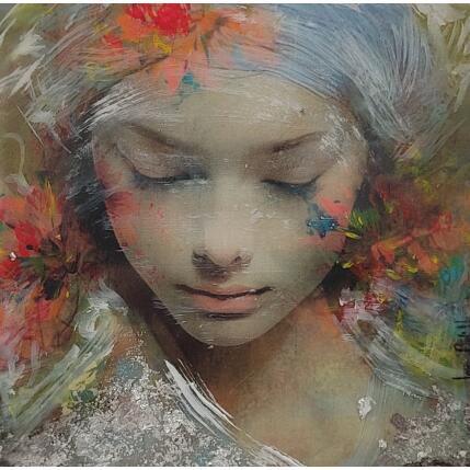 Painting Laura II by Bofill Laura | Painting Figurative Acrylic, Resin Portrait