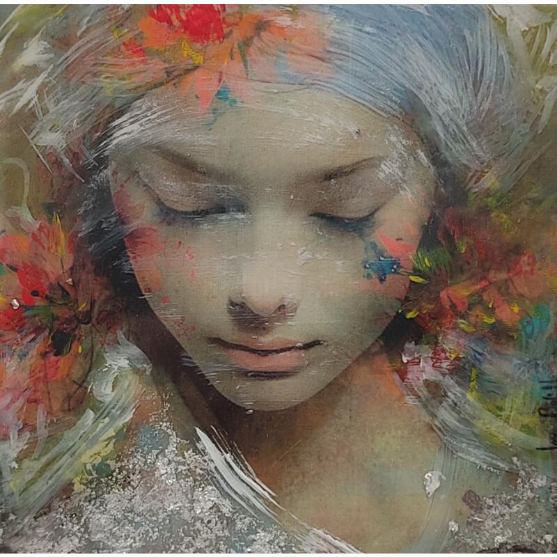 Peinture Laura II par Bofill Laura | Tableau Figuratif Portraits Acrylique Résine