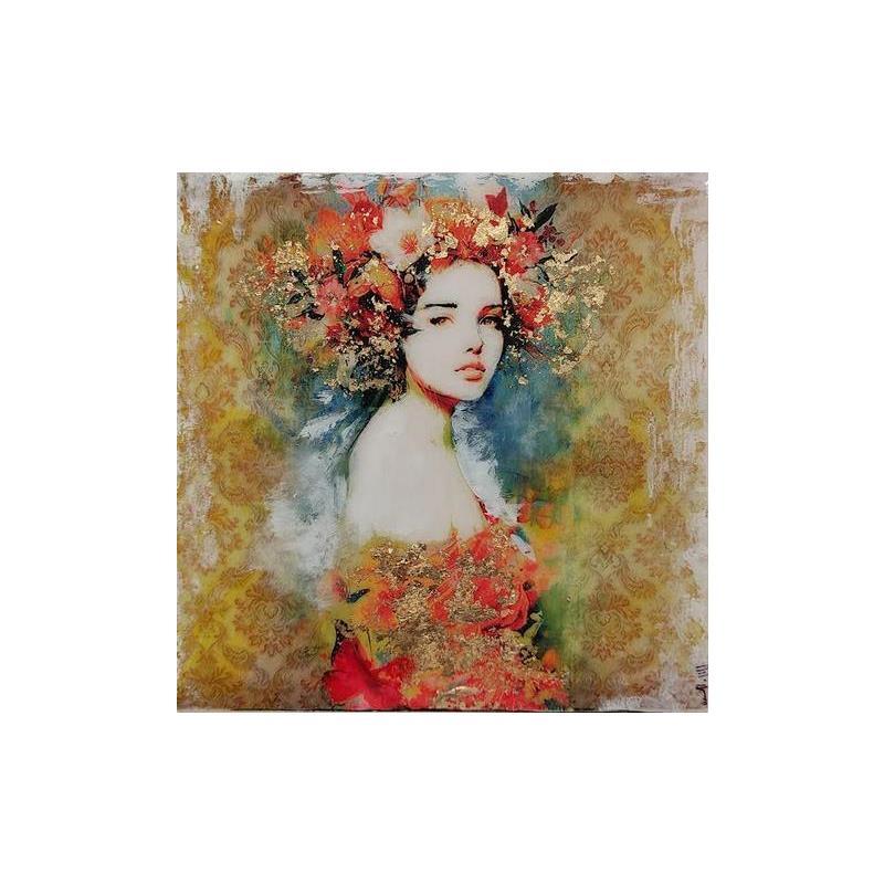 Painting Sandra III by Bofill Laura | Painting Figurative Portrait Acrylic Resin