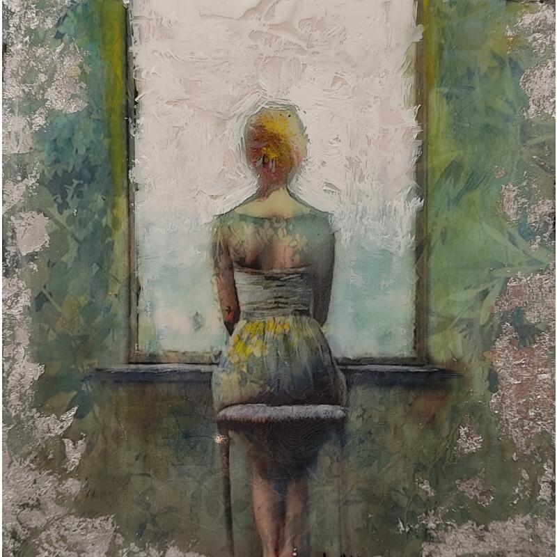 Painting Sandra by Bofill Laura | Painting Figurative Portrait Acrylic Resin