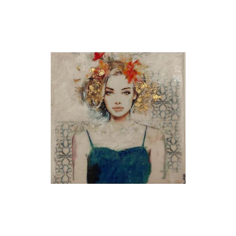 Painting Bella III by Bofill Laura | Painting Figurative Portrait Acrylic Resin