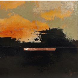 Peinture Abstraction #2655 par Hévin Christian | Tableau Abstrait Acrylique, Huile, Pastel Minimaliste