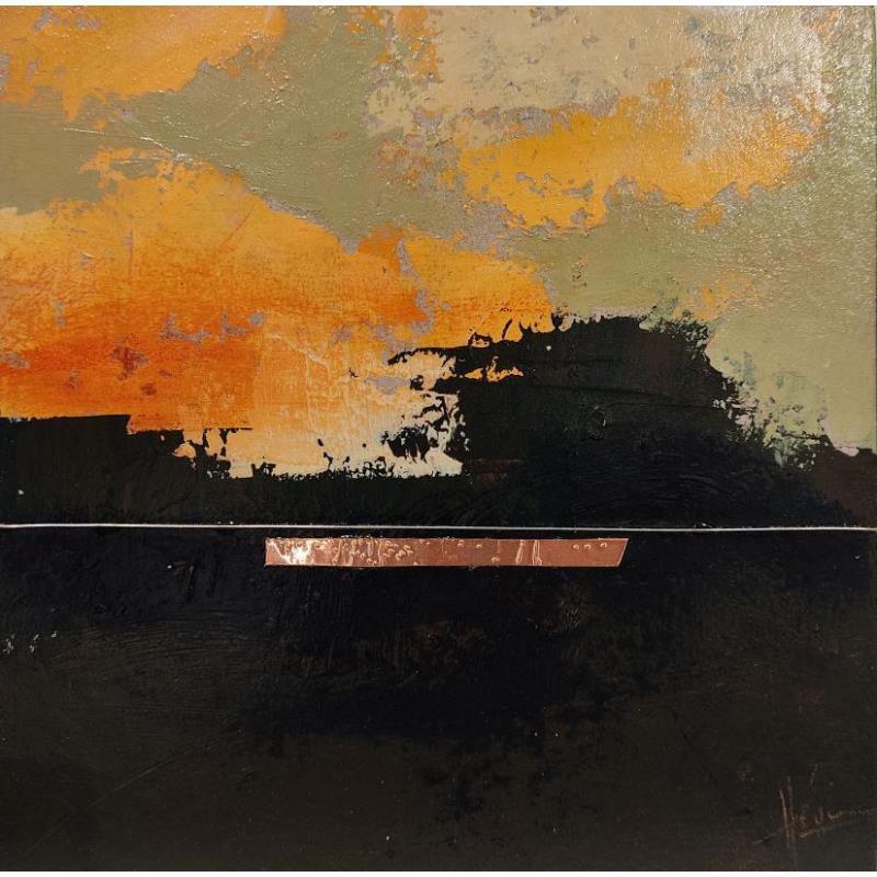 Painting Abstraction #2655 by Hévin Christian | Painting Abstract Minimalist Oil Acrylic Pastel