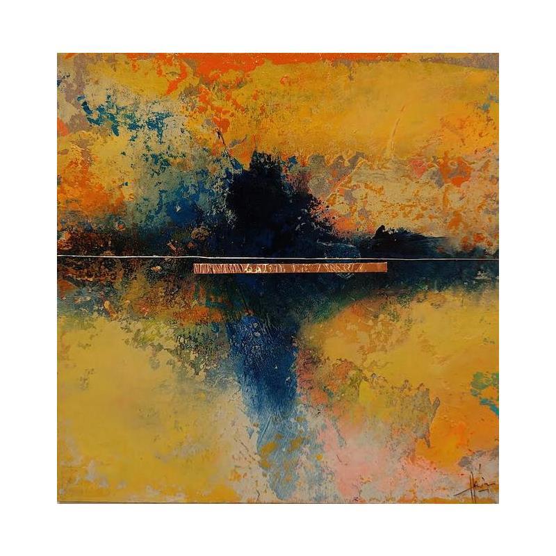 Painting Abstraction #2661 by Hévin Christian | Painting Abstract Minimalist Oil Acrylic Pastel