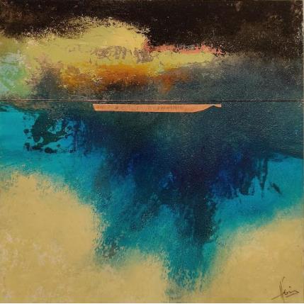 Peinture Abstraction #2662 par Hévin Christian | Tableau Abstrait Acrylique, Huile, Pastel Minimaliste