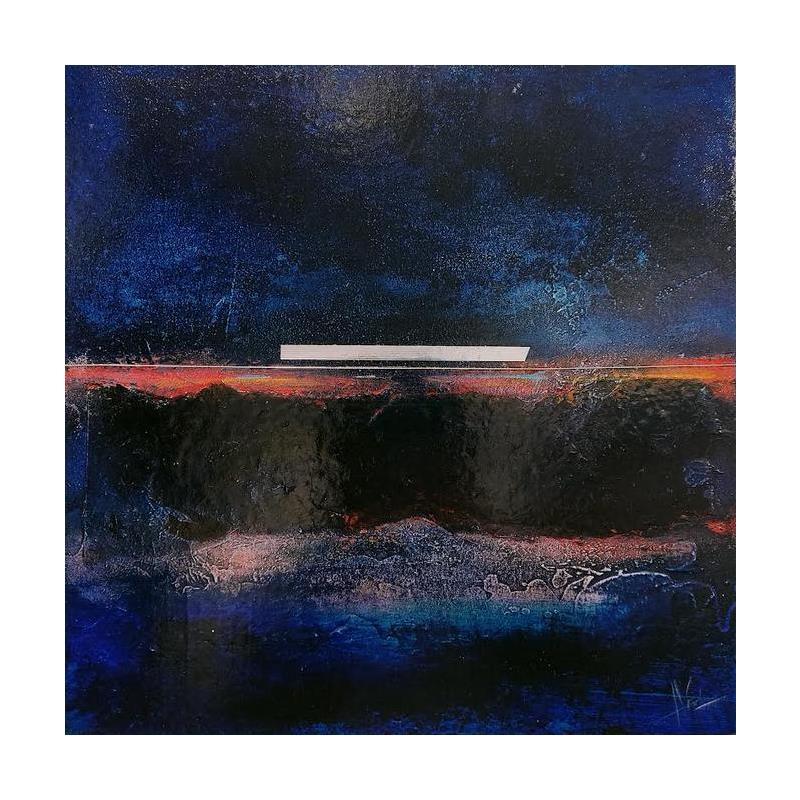 Gemälde Abstraction #2666 von Hévin Christian | Gemälde Abstrakt Minimalistisch Öl Acryl Pastell