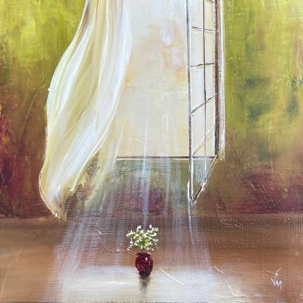 Peinture vous attendre  par Vinnie | Tableau Figuratif Huile