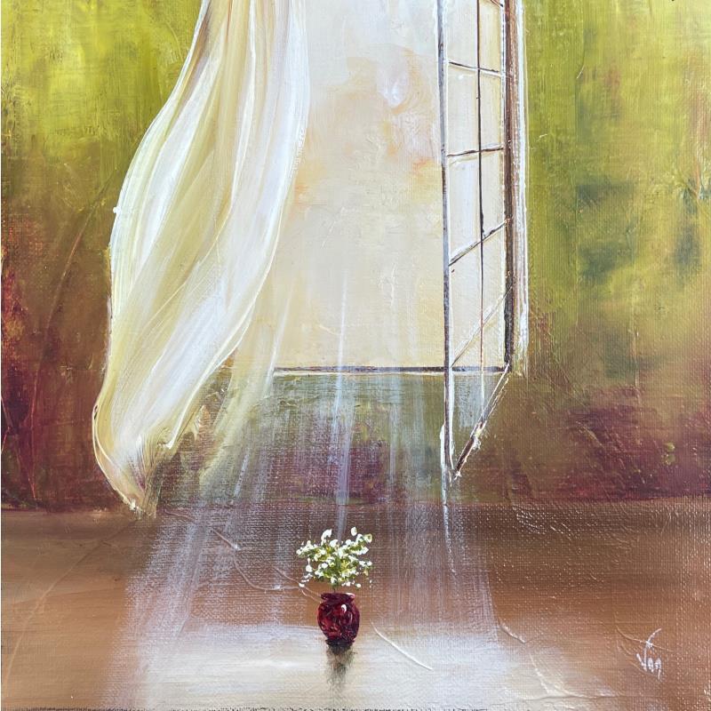 Peinture vous attendre  par Vinnie | Tableau Figuratif Huile