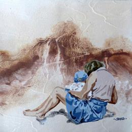 Peinture futur moussaillon par Sand | Tableau Figuratif Acrylique Enfant, Marine, Scènes de vie