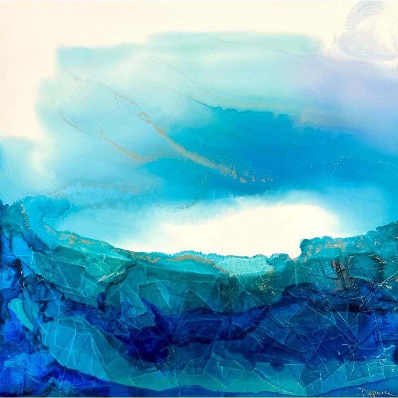 Peinture -1634- Poésie Marine par Depaire Silvia | Tableau Abstrait Encre