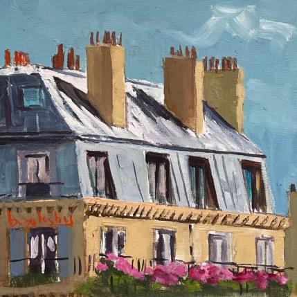 Pintura Les Toits de Paris por Brooksby | Pintura Realismo Aceite Arquitectura, Iconos pop