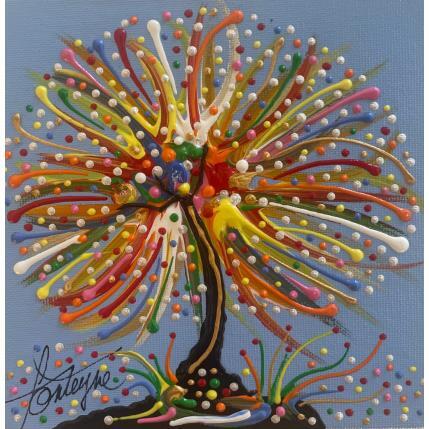 Peinture Ciel de Saint Etienne par Fonteyne David | Tableau Figuratif Acrylique