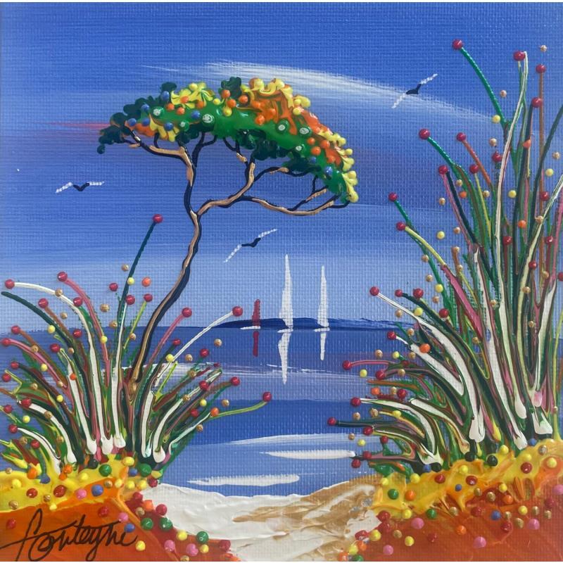 Gemälde les grandes herbes  von Fonteyne David | Gemälde Figurativ Landschaften Acryl